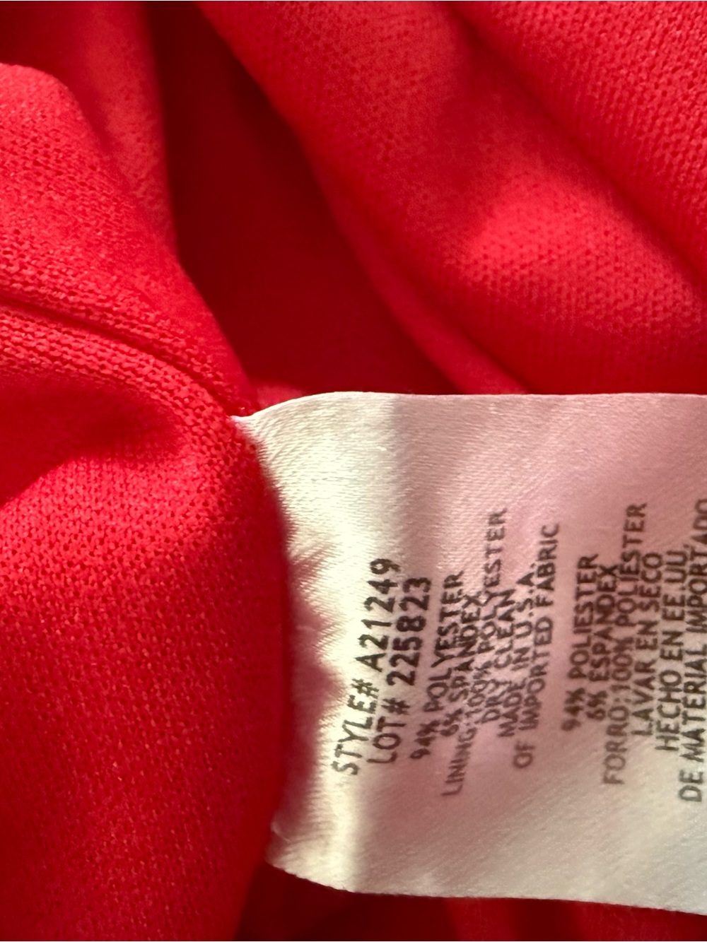 Betsy & Adam Red Ruffle Slip Maxi Dress - Picture 9 of 9